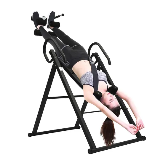 Amazon Hotselling Gym Fitness Foldable Relieve Back Pain Inversion Table 