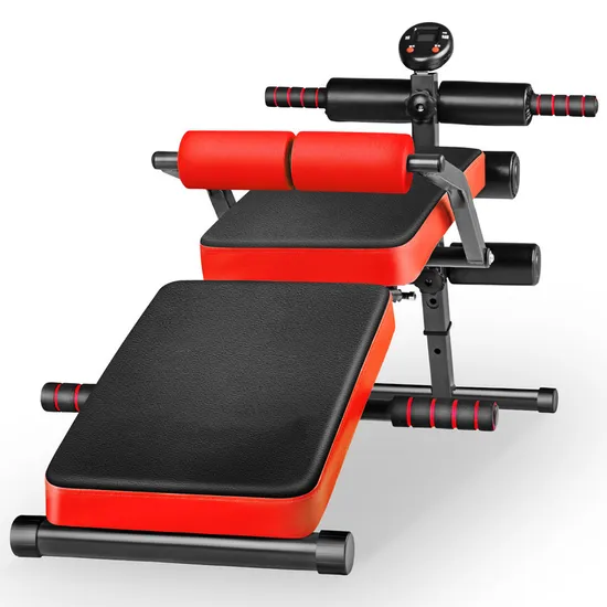 Abdominal Folding Ab Trainer Bench Exercise Height Adjustable Workout Machine Sit up Trainer 