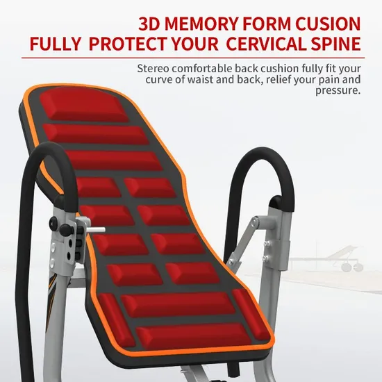 Wholeprice Selling Gym Fitness Back Pain Relief 3D Memory Foam Inversion Table 