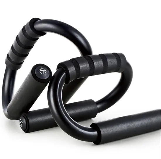 S Shape Home Gym Chest Push up Bars, Pull up Bars with Foam Handle, Push up Trainer 